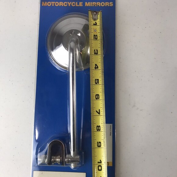 Emgo Motorcycle Mirror 8 Inch Stem w/ 3 Way Clamp-On Part No. 20-06808 - Picture 5 of 6